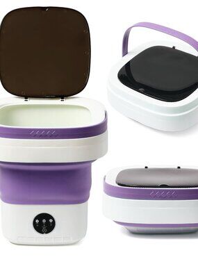 Mini Portable Foldable Washer - 16L Portable Washing Machine, Spin dryer, Small